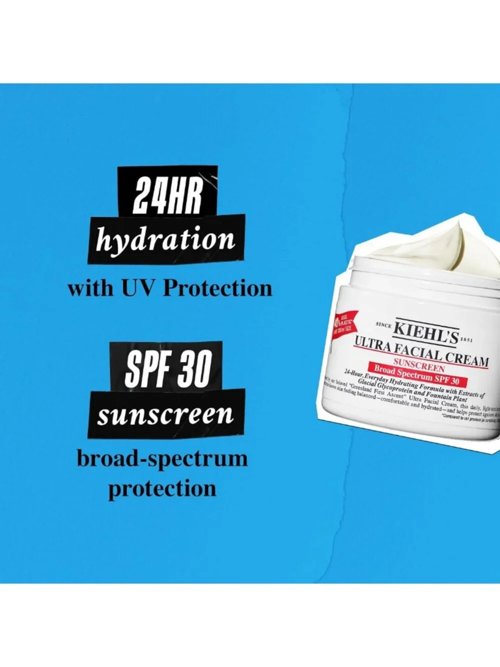 Lightweight Daily Face Moisturizer with SPF 30, 24-Hour Hydration, Non-Greasy